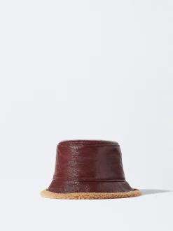 PARFOIS Geldbeutel>Wasserdichter Bucket Hat In Lackoptik Bordeaux