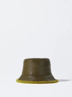 PARFOIS Geldbeutel>Wasserdichter Bucket Hat In Lackoptik Gr&uuml;n