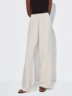 PARFOIS Ohrklemme>Weite Leinenhose Ekr&uuml;