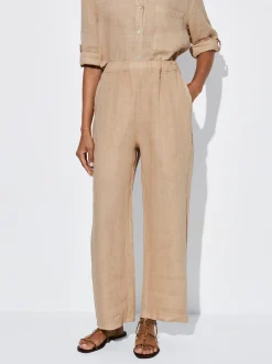PARFOIS Ohrklemme>Weite Leinenhose Ekr&uuml;