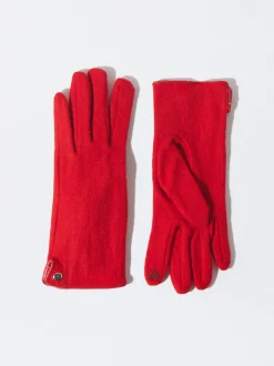 PARFOIS Kartenetuis>Wollhandschuhe Rot