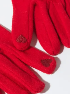 PARFOIS Kartenetuis>Wollhandschuhe Rot