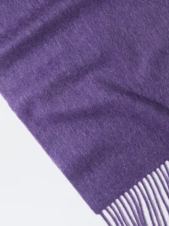 PARFOIS Wollmützen|Winterhüte>Wollschal Mit Fransen Violett