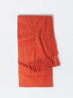 PARFOIS Wollmützen>Wollschal Mit Fransen Orange