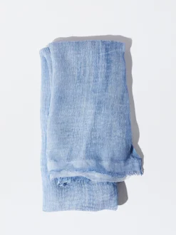 PARFOIS Basics>Zeremonienschal Aus Seide Blau