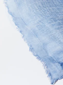 PARFOIS Basics>Zeremonienschal Aus Seide Blau