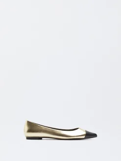 PARFOIS Raffinierter Modeschmuck|Lange Ohrringe>Zweifarbige Ballerinas Golden